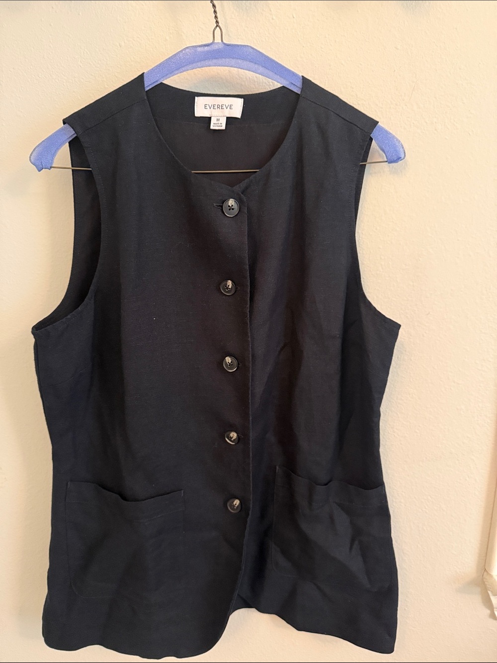 Evereve Sleeveless Button Vest and Trouser Set - M/L